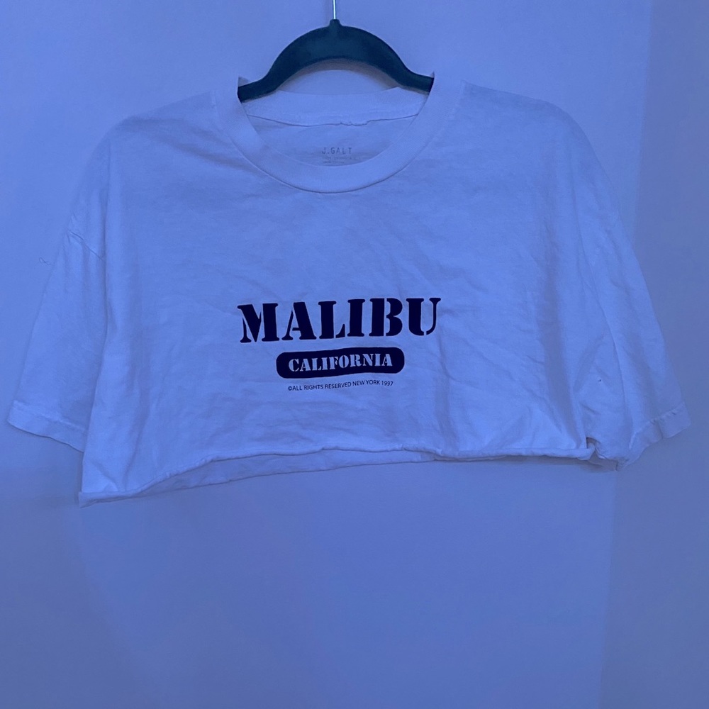 Malibu cropped Brandy Melville shirt